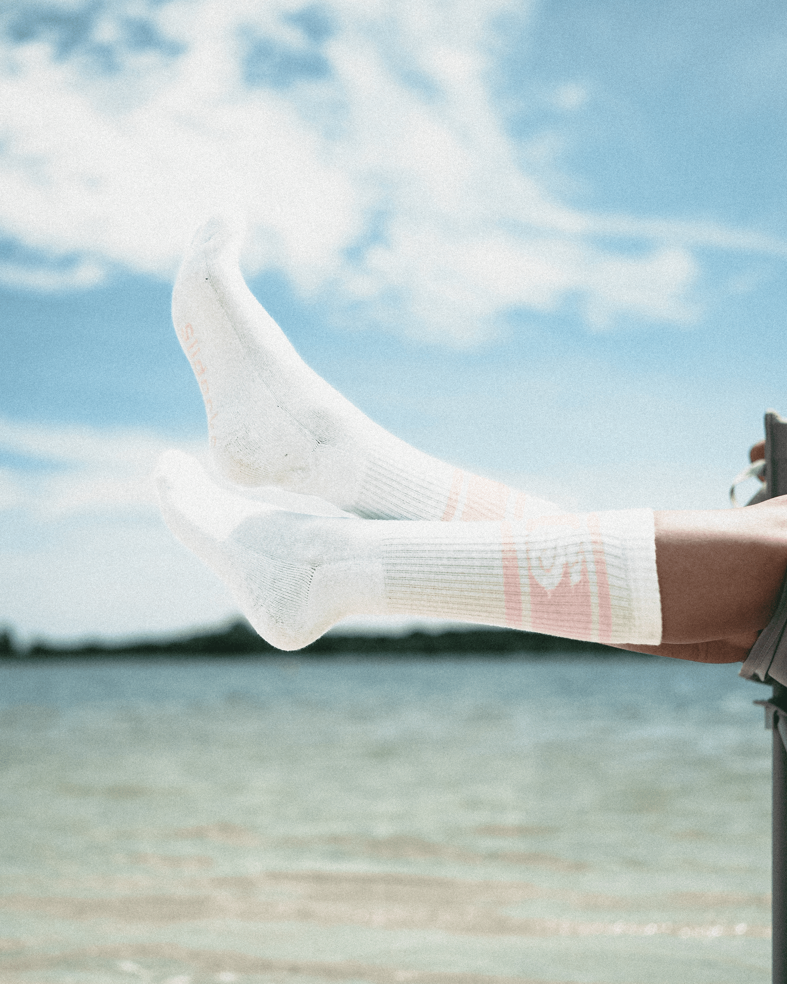 Chaussettes Blanches & Roses